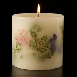 Rosy Rings Green Fig & Iris Botanical Candle 4.25" x 4"