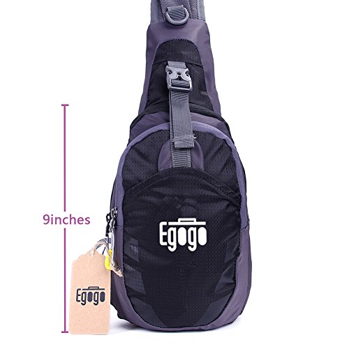 Sling bag, egogo outdoor casual bike camping hiking che…