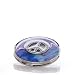 Purple Peace Sign Mirrored Compact