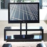 Omnimount Moda Echo 50-FPLE - 50 Raised Flat Panel Mount TV Stand - Gloss Black