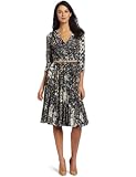Suzi Chin Women’s V-Neck Pleated Dress
