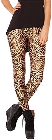 Yikanul Women's Fashion Digital Print bullet Pattern Sexy Leggings