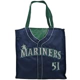 Seattle Mariners #51 Navy Blue Baseball Jersey Tote Bag