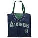 Seattle Mariners #51 Navy Blue Baseball Jersey Tote Bag