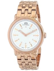 88 Rue du Rhone Womens 87WA120014 Analog Display Swiss Quartz Rose Gold Watch