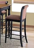 Kensington Chestnut And Black Bar Stool One Pair