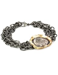 Pyrrha "talisman" Sterling Silver Fidelity Four Chain Bracelet