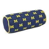 Michigan Wolverines Team Colored Multi-Logo Bolster Pillow