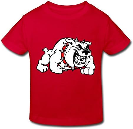HEJX Toddler Kids Fun Georgia Bulldogs T Shirts Red Age 5-6 Toddler