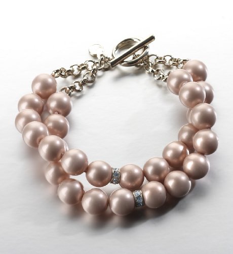 2 Row Sparkle Pearl Bracelet