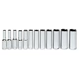 WILLIAMS 1/4" DR DEEP SOCKET SET 6-PT 12-PCS (30939) 1/4"ドライブ ディープソケットセット 6角 12個 JHW30939