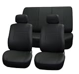 Univerisal Car Seat Cover Full Set Leather Pu001 Black 112