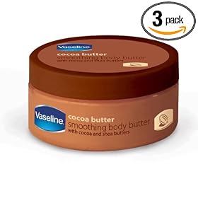 Vaseline Cocoa Butter Body Butter, 8-Ounces Jars (Pack of 3)