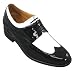 TOTO - V2810 - 2.8 Inches Taller (Black & White Patent Leather Dress Shoes) - Height Increasing Elevator Shoes