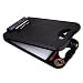 Saunders DeskMate II Plastic Storage Clipboard with Calculator, Letter Size 8.5 inch x 12 inch, Orange (00543)