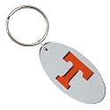 Tennessee Volunteers Silver W/Orange "T" Oval Mirror Key Chain