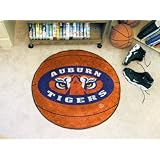 Auburn Tigers BASKETBALL-SHAPED AREA WELCOME BATH MAT RUG by 1stDownShop