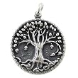Very Detailed Round Tree of Life Pendant in Fusion 27 for Men or Women, #7644