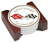 Corvette Ceramic Drink Coaster Set