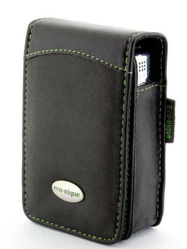 Childrens Toyshop  Electronics : Eco-nique Traditional Soft Napa Leather Camera Case For Samsung NV3 & I Series i70 i6 i5 i50 - Black