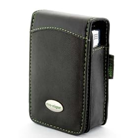Eco-nique Traditional Soft Napa Leather Camera Case For Canon IXUS 960 IS 860 IS 900 TX1 750 - Black