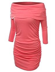 Sexy Fitted Stretchy Off the Shoulder Mini Dress 