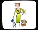 Click for more about Decorated Mouse Pad with human, body, individuals, individual, persons, dogs, humans, people, woman, pets, person - .