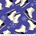 Figure Skating Fleece Throw Blanket