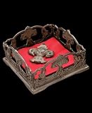 Arthur Court Fleur-De-Lis Tuscan Cocktail Napkin Box