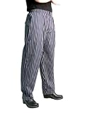 Chef Revival Executive Chef Pants Cotton Blue/Gray Soho Stripe, size 2X