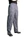 Chef Revival Executive Chef Pants Cotton Blue/Gray Soho Stripe, size 2X