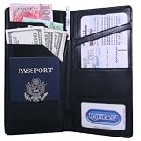 Leatherbay International Travel Leather Wallet - Black