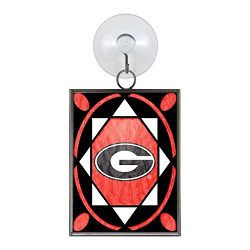 Georgia Bulldogs Official NCAA 2 inch x 3 inch Stained Glass Christmas Ornament Georgia Bulldogs Official NCAA 2 inch x 3 inch Stained Glass Christmas Ornament