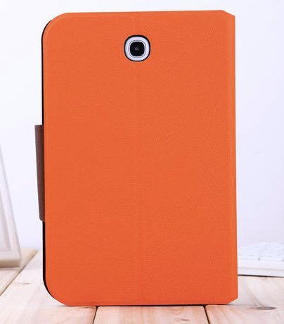  Stand Case cover for Samsung Galaxy GT - N5100 note 8.0 Android Table - Orange inner Brown