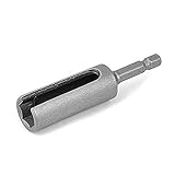 uxcell　六角ナットドライバー　ドライバビットアダプター　12mm六角ソケット 80mm長　メタル