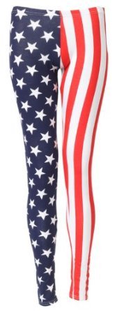 Style Usa American Flag Leggings Pants (M/L (10-12))