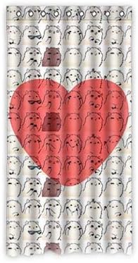 VIASHOW Custom Personalized I Love Llama Blackout Window Curtains/drape/panels/treatment 50"x96"(one piece)