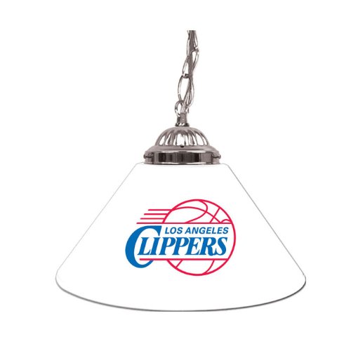 Los Angeles Clippers NBA Single Shade Bar Lamp - 14 inch - Game Room Products 1 Shade Bar Lamp NBA