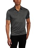 Perry Ellis Men's Short Sleeve Heathered Jersey Polo