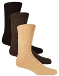 Sugar Free Sox Mens Assorted 3 Pack Health Socks | Diabetic Socks