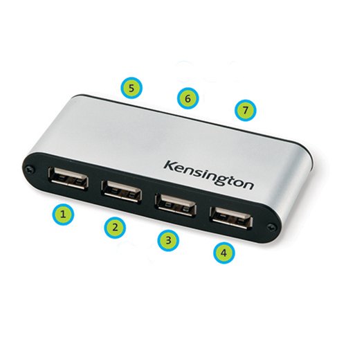Childrens Toyshop  Electronics : Kensington PocketHUB USB 2.0 - Hub - 7 ports - Hi-Speed USB
