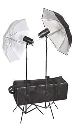 320 Watt Flash Light Kit with Two Umbrellas