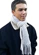 Handmade Scarf in Natural Oatmeal - 100% Knitted By Hand Handmade Scarf in Natural Oatmeal - 100% Knitted By Hand