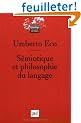 S�miotique et philosophie du langage