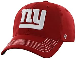 NFL New York Giants '47 Brand Game Time Closer Stretch Fit Hat, Red, One Size Stretch
