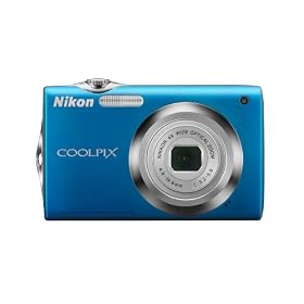 The Electronics World | Nikon Coolpix S3000 12MP Digital Camera with 4x Wide Angle Optical Vibration Reduction (VR) Zoom and 2.7″ LCD (Blue)