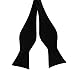 Luther Pike Self Tie Bow Ties For Men Tuxedo Bowtie Bow Tie (Black)