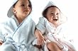 Luxury Embroidered Baby Robe - with Pink Trim