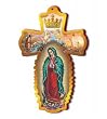 Wooden Wall Cross - Our Lady of Guadalupe - 12" Height - MADE IN ITALY