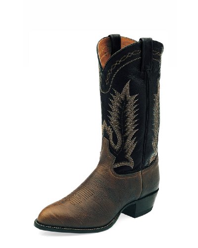 Tony Lama Mens Cowboy Western Chocolate Leather Boot 10.5 B US